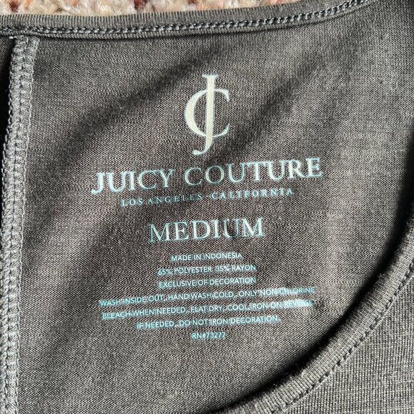 Juicy Couture Brown Tank Top with Multi Colored Sequines Size M - Picture 3 of 7